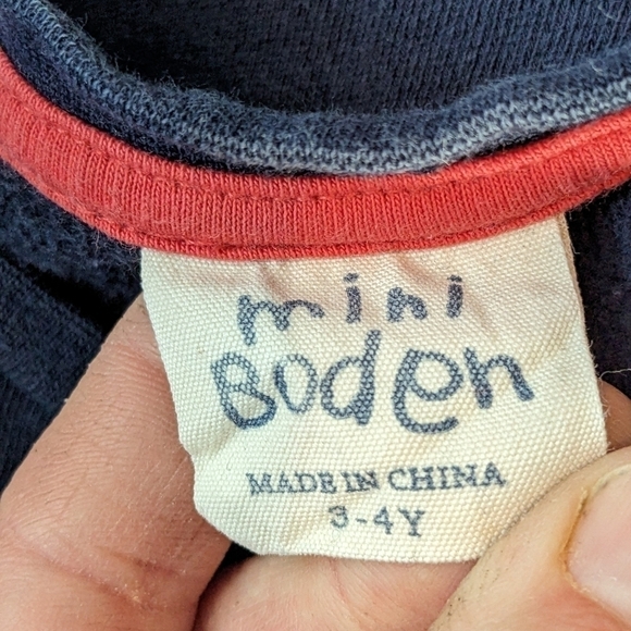 Mini Boden Flower Sequin Sweater Dress 3/4 - Picture 4 of 6